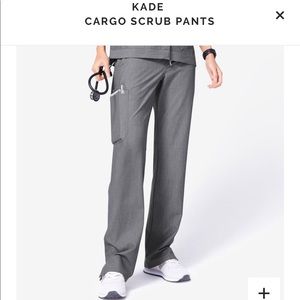 NWT Figs Kade Cargo Scrub Pants - Graphite